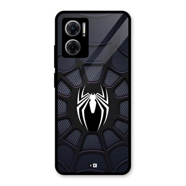 Black Web Glass Back Case for Redmi 11 Prime 5G