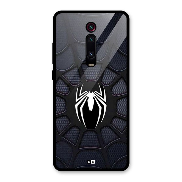 Black Web Glass Back Case for Redmi K20 Pro