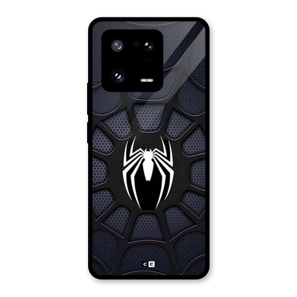 Black Web Glass Back Case for Xiaomi 13 Pro