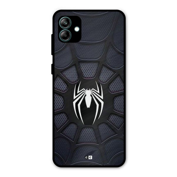 Black Web Metal Back Case for Galaxy A04