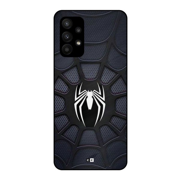 Black Web Metal Back Case for Galaxy A23