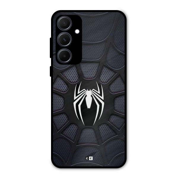 Black Web Metal Back Case for Galaxy A35