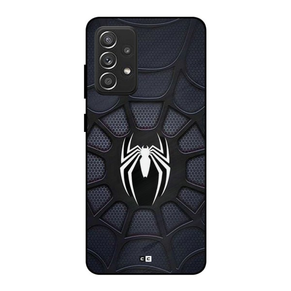 Black Web Metal Back Case for Galaxy A52