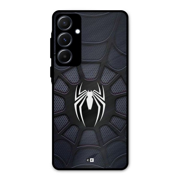 Black Web Metal Back Case for Galaxy A55