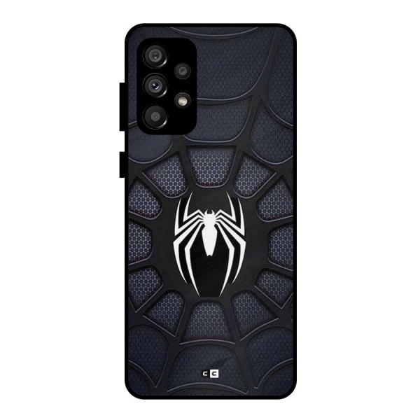 Black Web Metal Back Case for Galaxy A73 5G