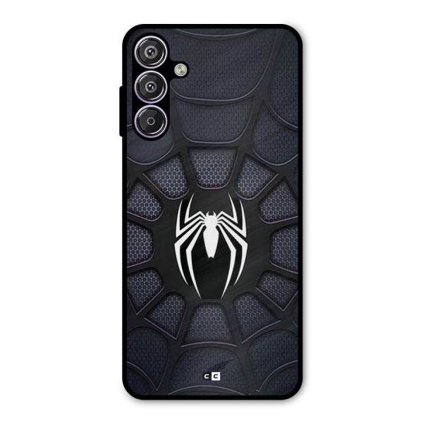 Black Web Metal Back Case for Galaxy F15