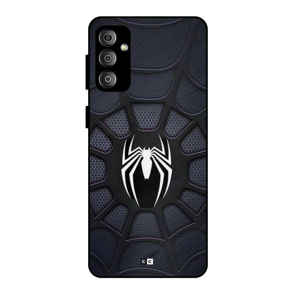 Black Web Metal Back Case for Galaxy F23