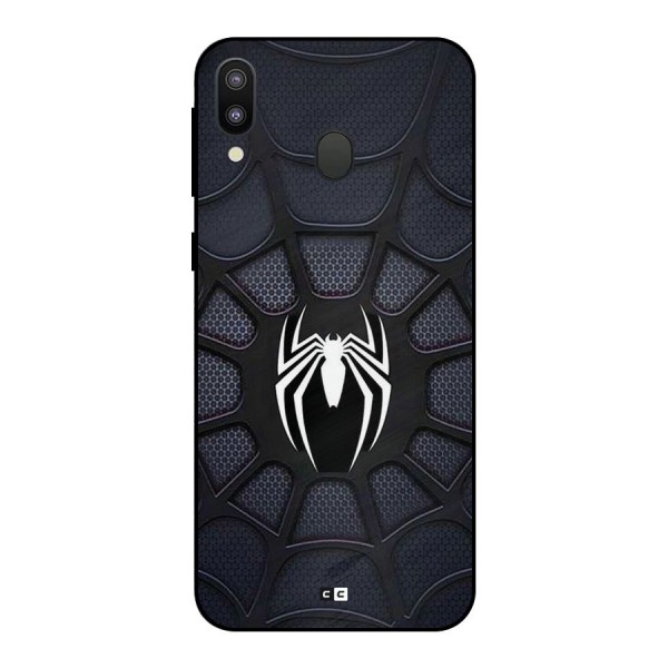 Black Web Metal Back Case for Galaxy M20