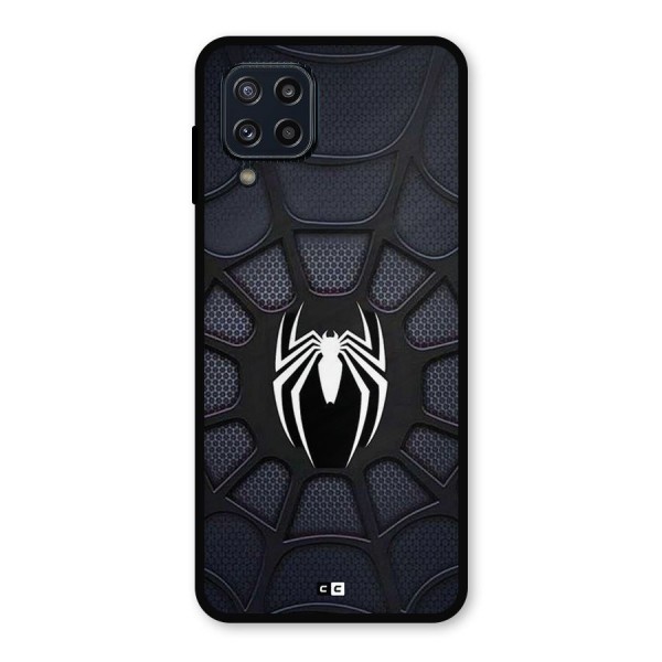 Black Web Metal Back Case for Galaxy M32