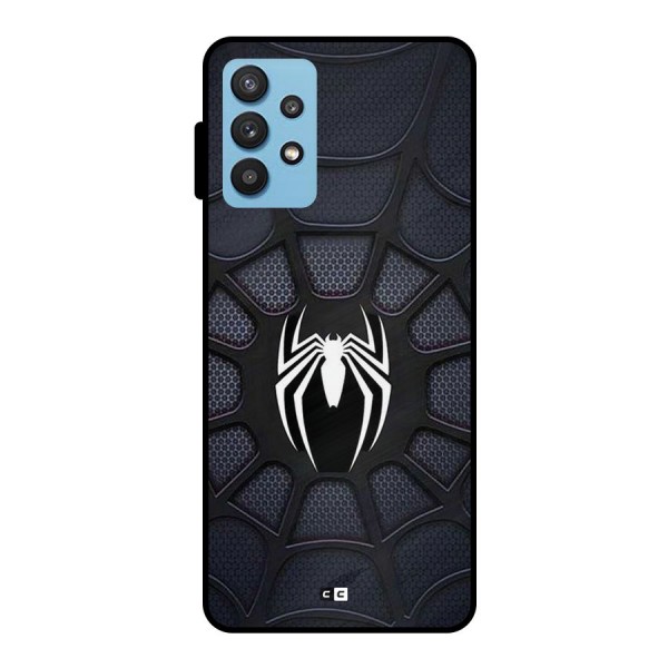 Black Web Metal Back Case for Galaxy M32 5G