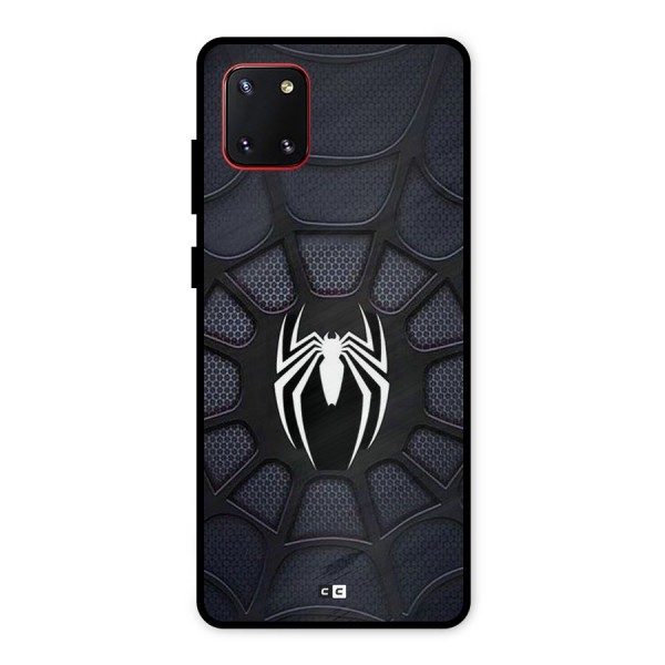 Black Web Metal Back Case for Galaxy Note 10 Lite