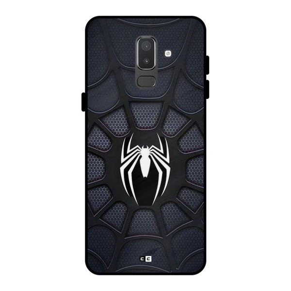 Black Web Metal Back Case for Galaxy On8 (2018)