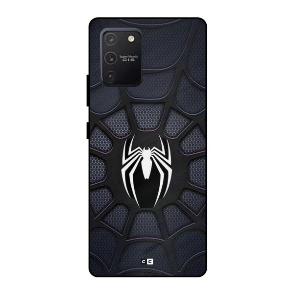 Black Web Metal Back Case for Galaxy S10 Lite