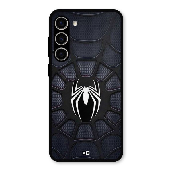 Black Web Metal Back Case for Galaxy S23 Plus