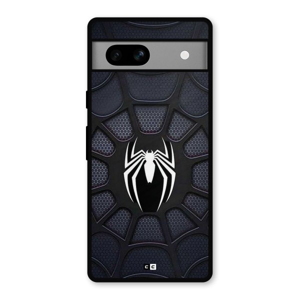 Black Web Metal Back Case for Google Pixel 7a