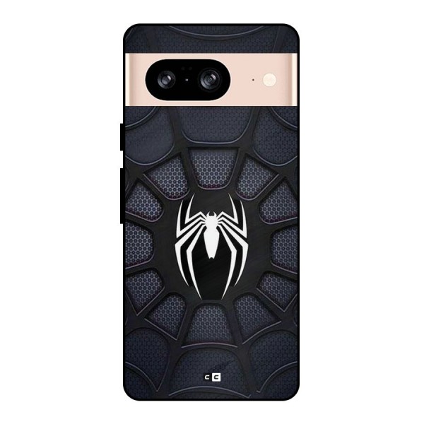 Black Web Metal Back Case for Google Pixel 8