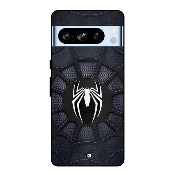 Black Web Metal Back Case for Google Pixel 8 Pro