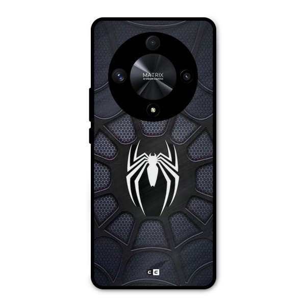 Black Web Metal Back Case for Honor X9b