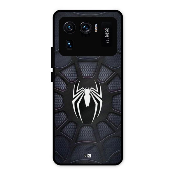 Black Web Metal Back Case for Mi 11 Ultra