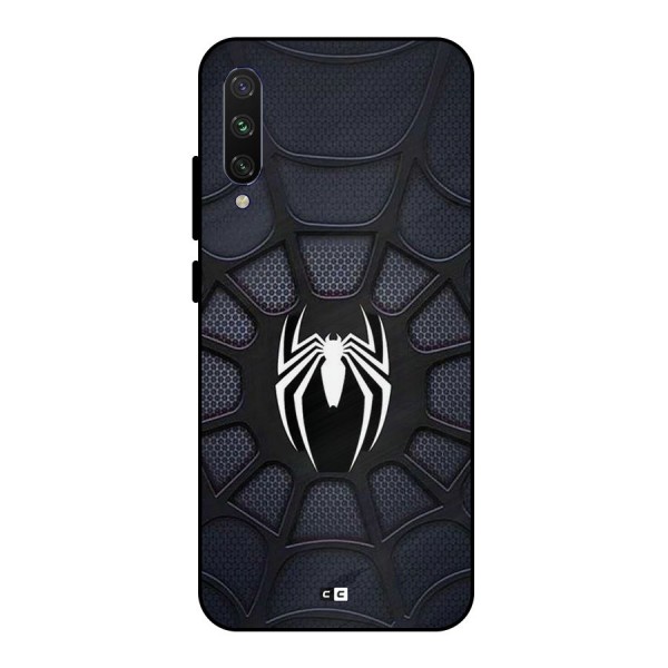 Black Web Metal Back Case for Mi A3