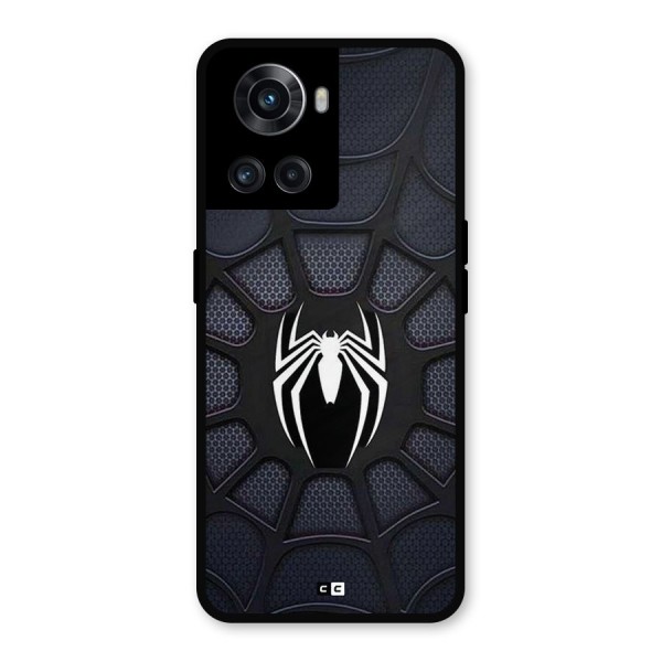 Black Web Metal Back Case for OnePlus 10R