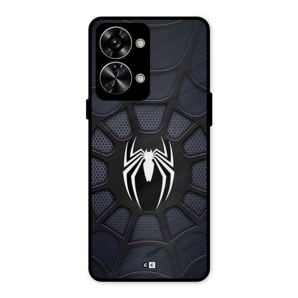 Black Web Metal Back Case for OnePlus Nord 2T