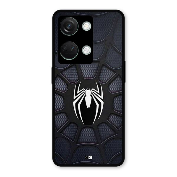 Black Web Metal Back Case for OnePlus Nord 3