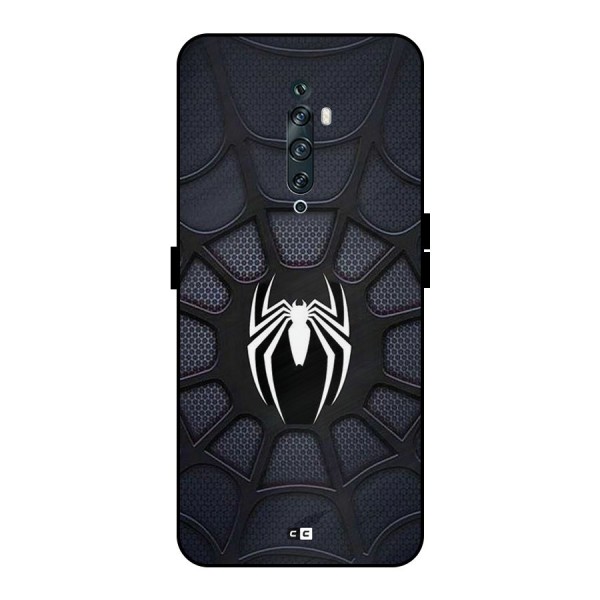 Black Web Metal Back Case for Oppo Reno2 Z