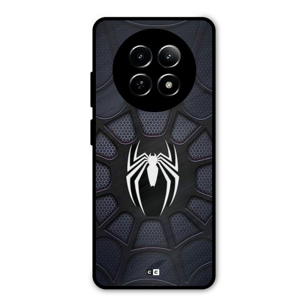 Black Web Metal Back Case for Realme 12 5G