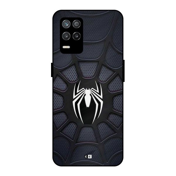 Black Web Metal Back Case for Realme 8s 5G