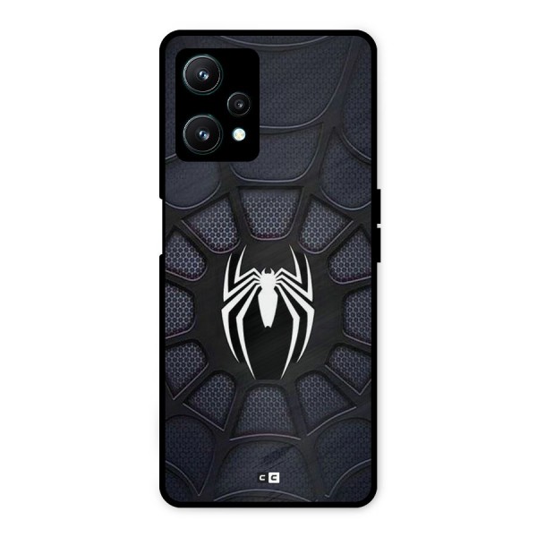 Black Web Metal Back Case for Realme 9 Pro 5G