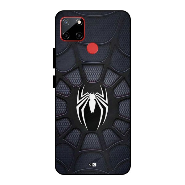 Black Web Metal Back Case for Realme C12