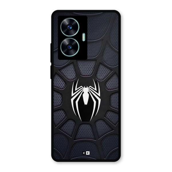 Black Web Metal Back Case for Realme C55