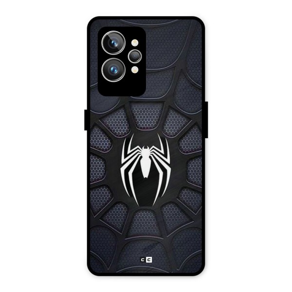 Black Web Metal Back Case for Realme GT2 Pro