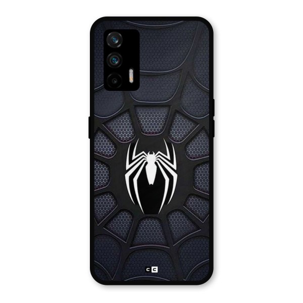 Black Web Metal Back Case for Realme GT 5G