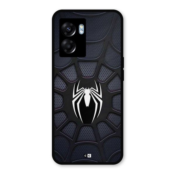 Black Web Metal Back Case for Realme Narzo 50 5G