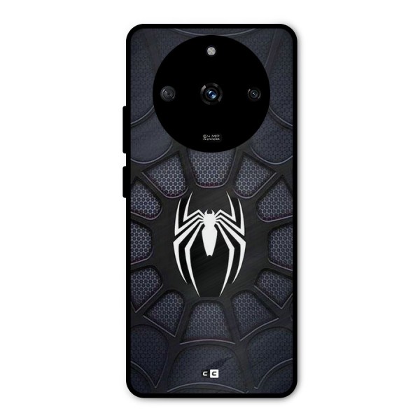 Black Web Metal Back Case for Realme Narzo 60 5G