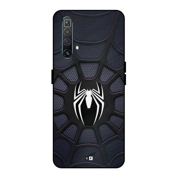 Black Web Metal Back Case for Realme X3 SuperZoom