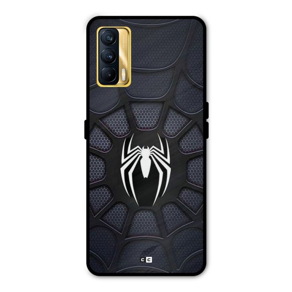 Black Web Metal Back Case for Realme X7