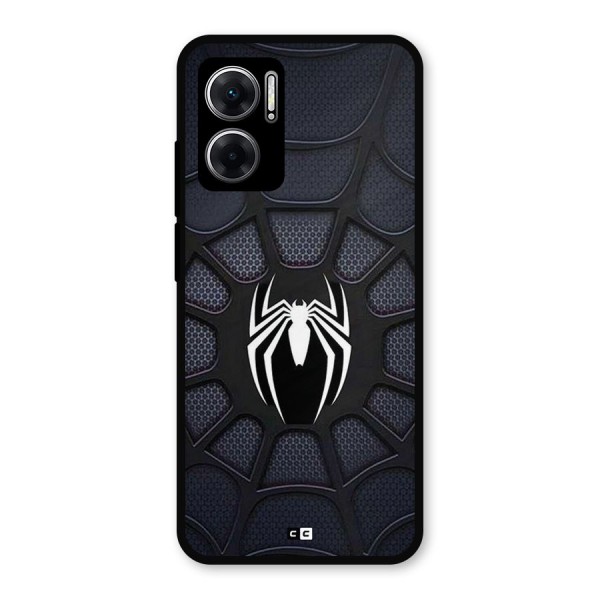 Black Web Metal Back Case for Redmi 11 Prime 5G