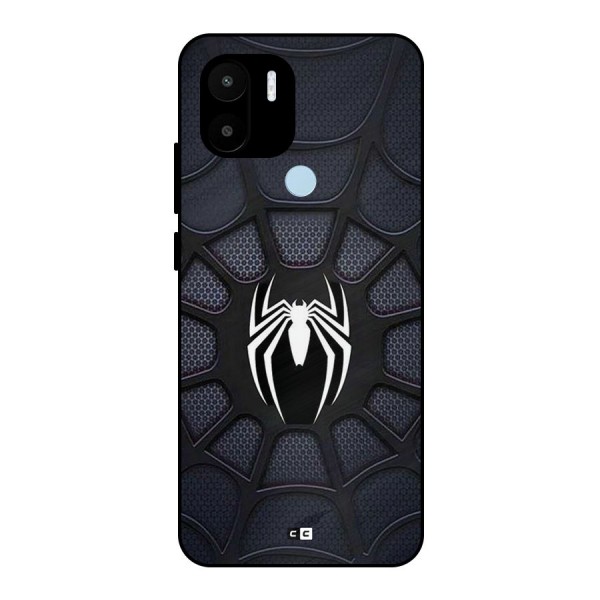 Black Web Metal Back Case for Redmi A1 Plus