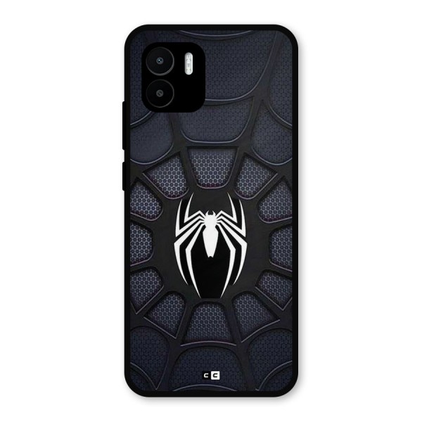 Black Web Metal Back Case for Redmi A2