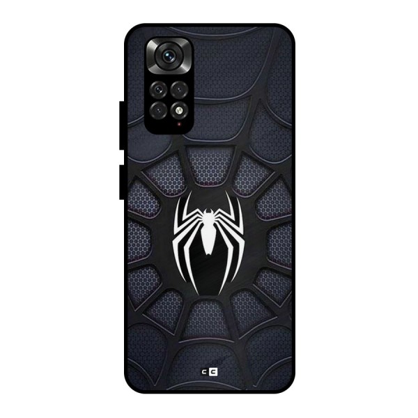 Black Web Metal Back Case for Redmi Note 11 Pro