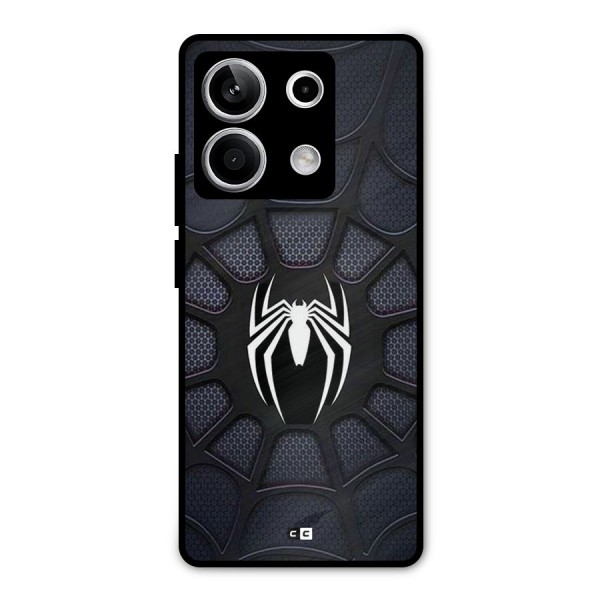 Black Web Metal Back Case for Redmi Note 13 5G