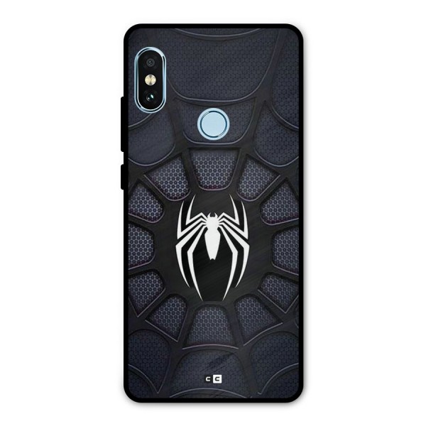 Black Web Metal Back Case for Redmi Note 5 Pro