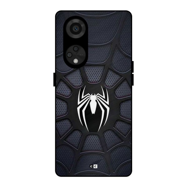 Black Web Metal Back Case for Reno8 T 5G