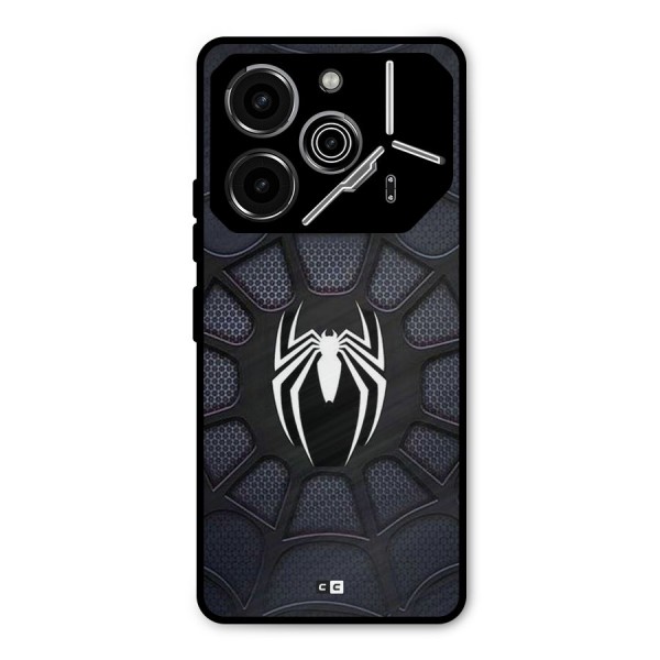 Black Web Metal Back Case for Tecno Pova 6 Pro