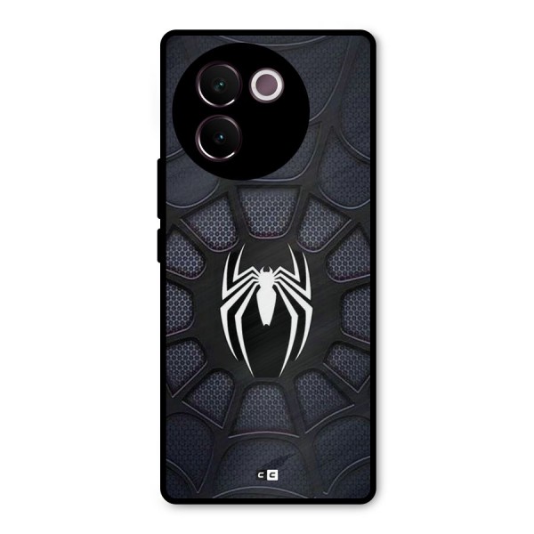 Black Web Metal Back Case for Vivo V30e