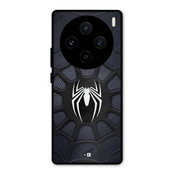 Black Web Metal Back Case for Vivo X100