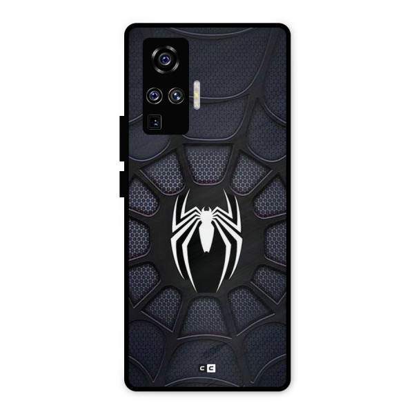 Black Web Metal Back Case for Vivo X50 Pro